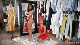 Karlee Grey met lesbian Kendra Spade in the clothing boutique