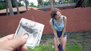 Tristan Summers is getting picked up outdoors