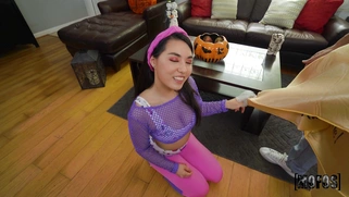 Mina Moon is sucking the big dick