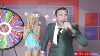 Playful babe Alix Lynx unleashes her jugs at dirtiest show Wheel of Fucking