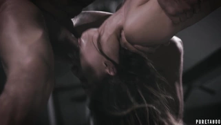 Kristen Scott gets fucked and facialed by two guys