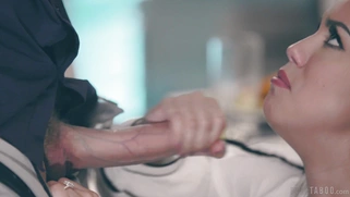 Alina Lopez orally pleasures the lucky dick