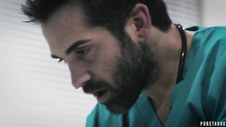 Arya Fae lying on her side got pussy railed