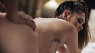 Athena Faris gets her pussy pounded doggystyle