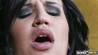 Busty mom Regan Reese is playing with the dildo