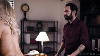 Kenzie Taylor is sucking the cock in front of her husband