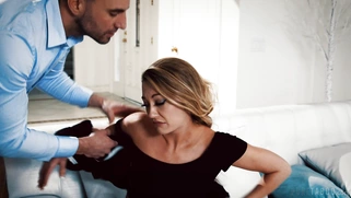 Adira Allure gets her face fucked by the thick cock