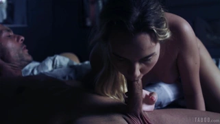 Blonde Mona Blue gives masterful blowjob