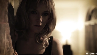 Mona Wales is spying on Casey Calvert as she is sucking the cock