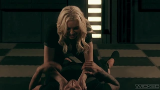 Busty Kenzie Taylor sat on the guy's face and got her pussy licked