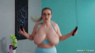 Summer Hart and Codi Vore play with each other's titties