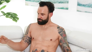 Gia Derza rides Alex Legend's hard cock with her asshole