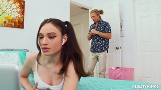 Liv Wild was caught by Michael Vegas jerking off at her PC