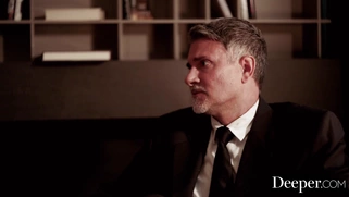 Busty Gabbie Carter gets fucked by two dudes