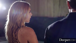 Busty Gabbie Carter gets fucked by two dudes