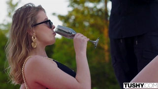 Amateur Eyla gets her ass fucked by Kristof Cale poolside