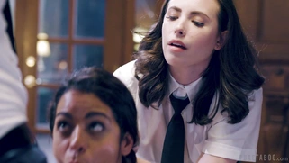 Vienna Black is [censored] by Casey Calvert to suck the cock