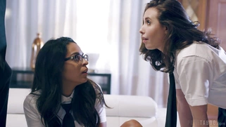 Vienna Black is [censored] by Casey Calvert to suck the cock