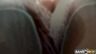 Rose Monroe takes the shower and shows off her big ass