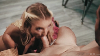 Lana Sharapova is sucking Donnie Rock's cock