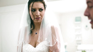 Bride Bella Rolland is sucking cock and licking balls