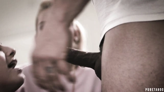 Kristen Scott and Aaliyah Love are sucking the cock