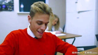 Spanish student Nekane has her ass spanked by the teacher