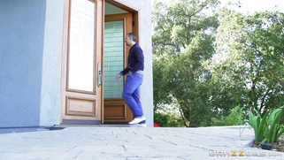 Horny cougar Katie Morgan enjoys seducing young men such as Keiran Lee