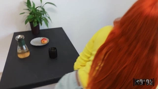 RedKiteKat gives nice footjob in POV