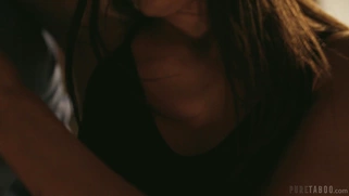 Maya Woulfe gets her shaved pussy fucked standing