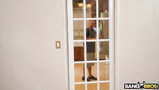 Evelin Stone does yoga and shows off her pussy