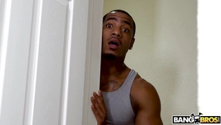 Ada Vera is sucking Mazee The Goat's big black dick