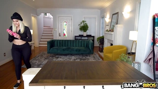 Indica Monroe is playing with the dildo