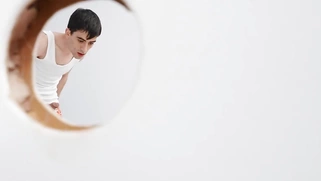 Blondie Fesser is sucking Jordi's cock through the glory hole