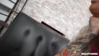 London River shakes her big ass on Small Hands' hard rod