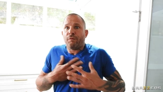 Daizy Cooper and Destiny Cruz are sucking cock and licking balls