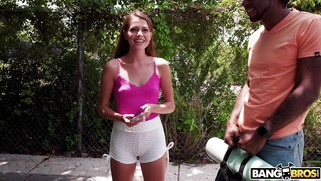 Selena Love gets picked up by Jay Bangher on the street