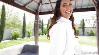 Nolina Nyx gets her big natural tits oiled by Xander Corvus