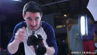 Krissy Lynn takes it doggystyle right on the photo session