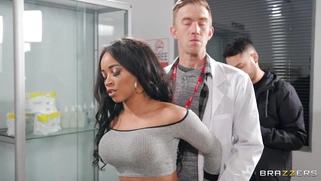 Kiki Minaj gets her pussy fingered and fucked by Danny D standing