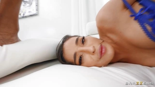 Emily Willis in sexy lingerie gets her pussy and mouth fucked