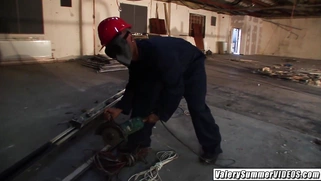 European nympho Valery Summer needs threesome with boyfriend