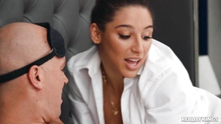 Abella Danger gives nice blowjob to Sean Lawless