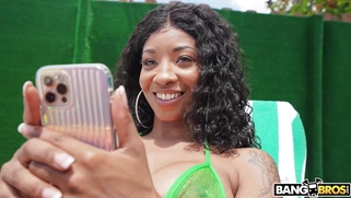 September Reign gets her amazing big tits worshipped by Jay Bangher