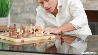 Khloe Kapri is sucking Michael Vegas's dick under the desk