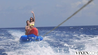 VIXEN Alone of vacay, sexy Freya finds a new distraction