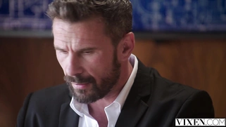 VIXEN Seductive Allie has passionate affair with her boss