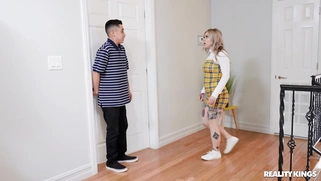 Lesbians Jenna J Foxx and Olivia Jayy have fun