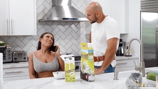 Carmela Clutch gets her pussy licked by Jmac in the kitchen