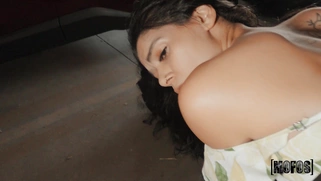 Harley Haze gets fucked and facialed outdoors